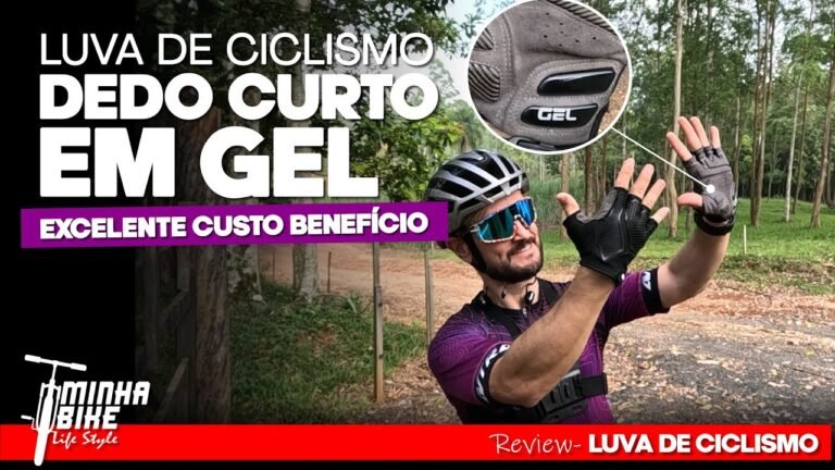 REVIEW LUVA DE CICLISMO DEDO CURTO BOA E BARATA