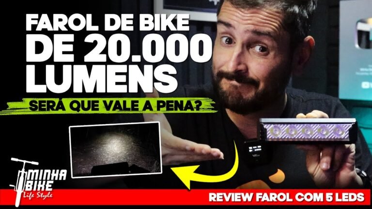 TESTAMOS UM FAROL DE BIKE COM 20 MIL LUMENS