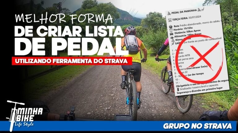 COMO CRIAR UMA LISTA DE PEDAL ATRAVES DO STRAVA