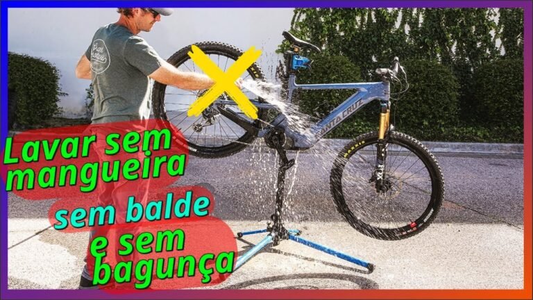 Como lavar a bike em apartamento sem fazer sugeira ou