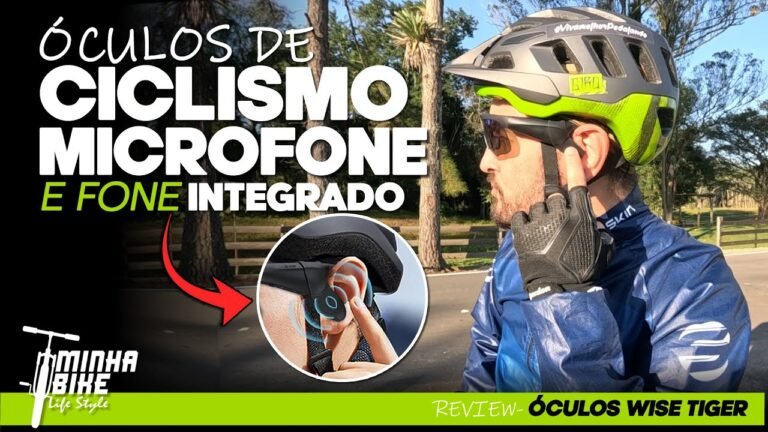 OCULOS DE CICLISMO WISE TIGER COM FONE E MICROFONE INTEGRADO