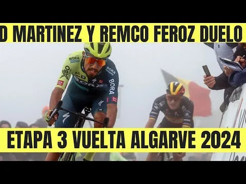 DANIEL MARTINEZ Y REMCO EVENEPOEL EN TERRIBLE DUELO 3 ETAPA