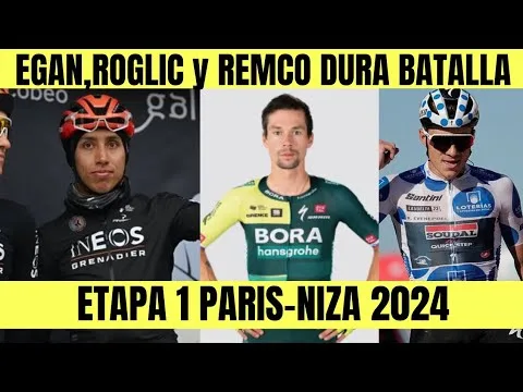 PARIS NIZA ETAPA 1 EGAN Bernal REMCO Evenepoel Y Primoz