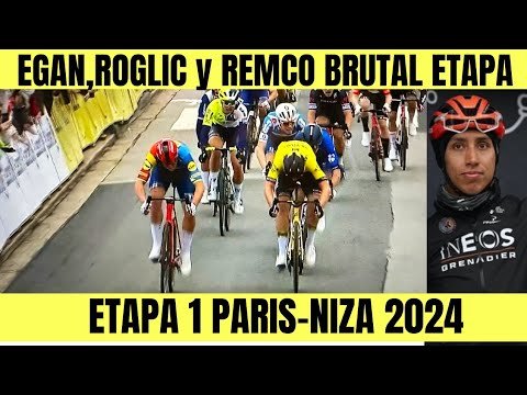 RESUMEN ETAPA 1 PARIS NIZA 2024 Egan Bernal REMCO EVENEPOEL