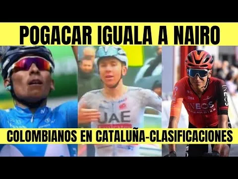 Tadej Pogacar IGUALA A NAIRO QUINTANA COMO VAN LOS