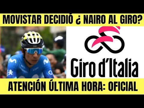 Nairo Quintana MOVISTAR TOMO DECISION CON NAIRO PARA EL GIRO