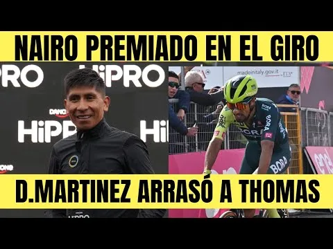 Nairo Quintana GALARDONADO EN GIRO DE ITALIA 2024 Daniel MARTINEZ DEJA ATRÁS A THOMAS 42 Nairo Quintana GALARDONADO EN GIRO DE ITALIA 2024 Daniel MARTINEZ