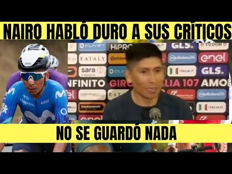 Nairo Quintana NO SE GUARDO NADA Y LE DEJO MENSAJE