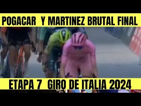 Tadej Pogacar y Daniel Felipe MARTINEZ EN ESPECTACULAR FINAL RESUMEN