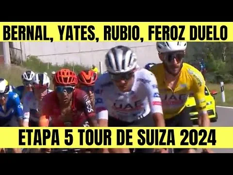 RESUMEN 5 ETAPA TOUR DE SUIZA 2024 EGAN Bernal y ADAM YATES BRUTAL DUELO 13 RESUMEN 5 ETAPA TOUR DE SUIZA 2024 EGAN Bernal y