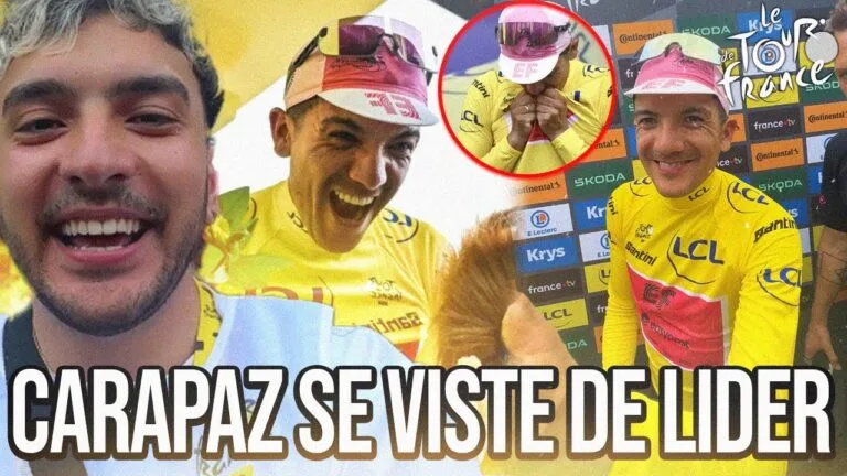 CARAPAZ ES EL LIDER DEL TOUR DE FRANCE Y YO
