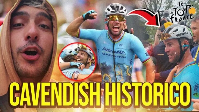 CAVENDISH HACE HISTORIA EN EL TOUR DE FRANCE Y ASI