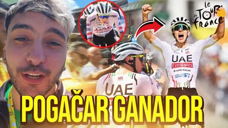 POGACAR VUELA EN EL ANGLIRU Y ASI SE VIVIO DESDE