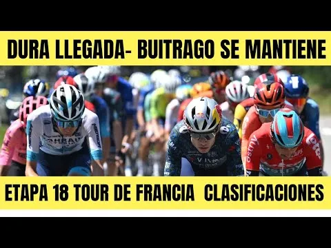 RESUMEN 18 ETAPA TOUR DE FRANCIA 2024 APRETADO FINAL SANTIAGO