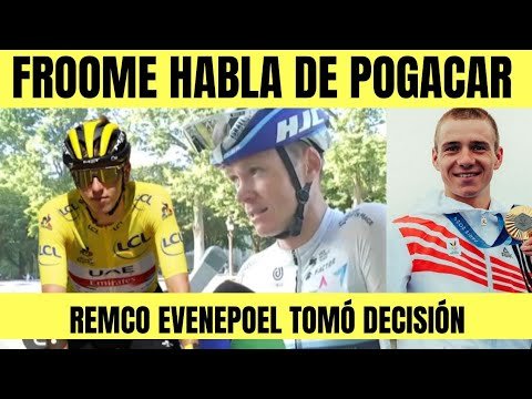 Tadej Pogacar RECIBE DIRECTAS PALABRAS DE CHRIS FROOME SOBRE DOPAJE