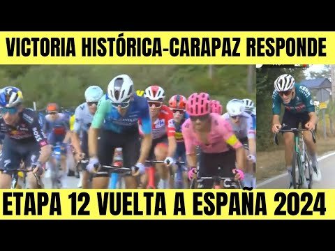 RESUMEN 12 ETAPA VUELTA A ESPANA 2024 VICTORIA SUFRIDA E