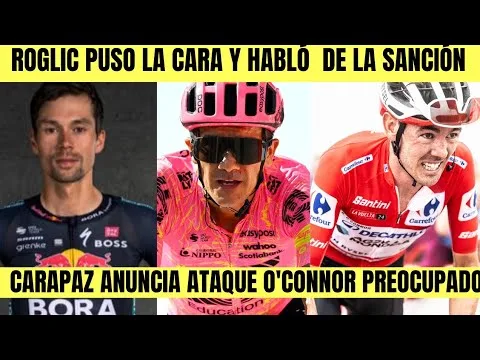 Primoz Roglic PUSO LA CARA HABLO DE LA SANCION
